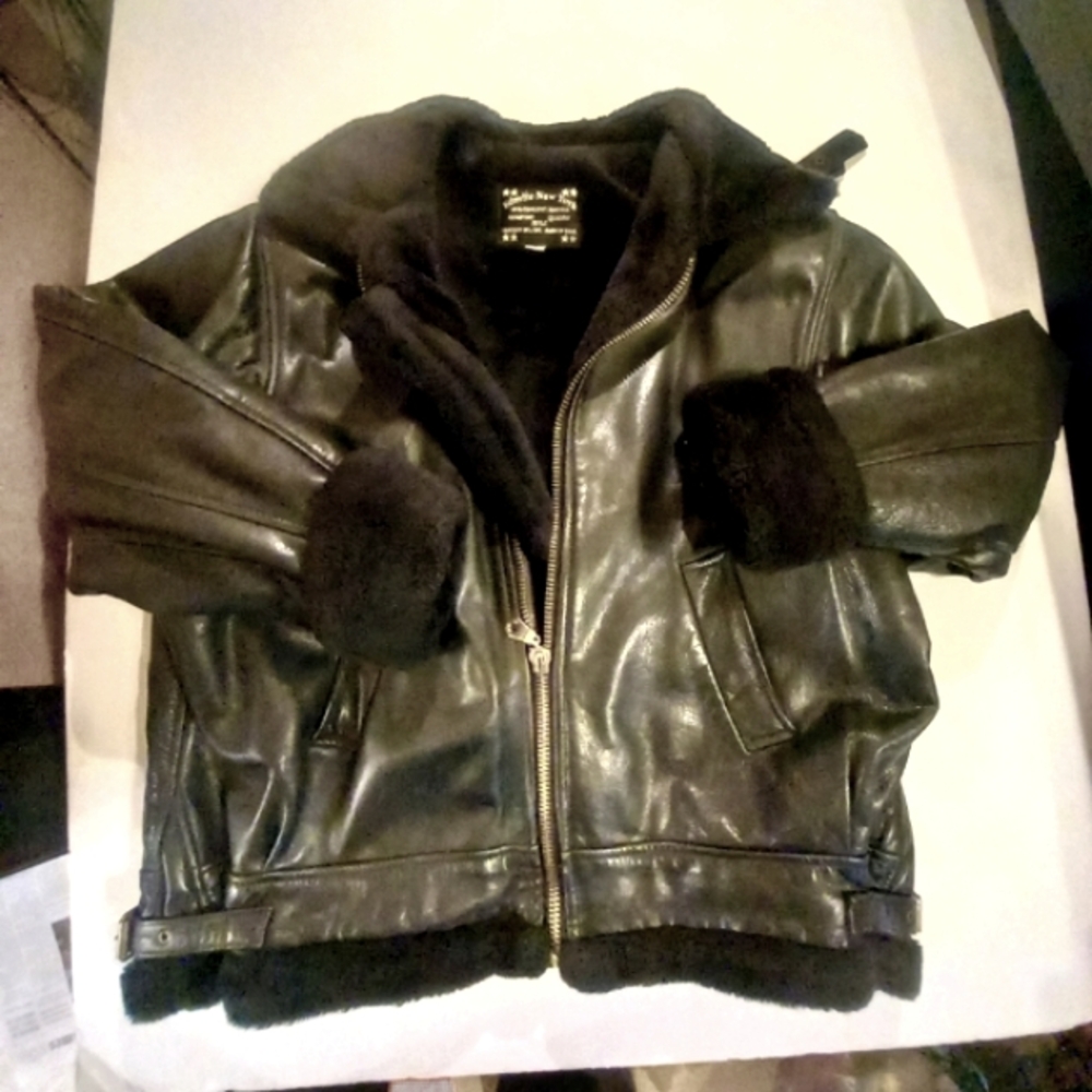 New EDMIRE NEW YORK LEATHER COAT. size S